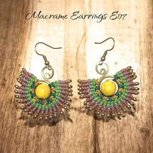 Colorful Macrame Earrings